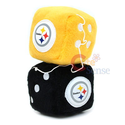 NFL Pittsburgh Steelers Plush Fuzzy Dice